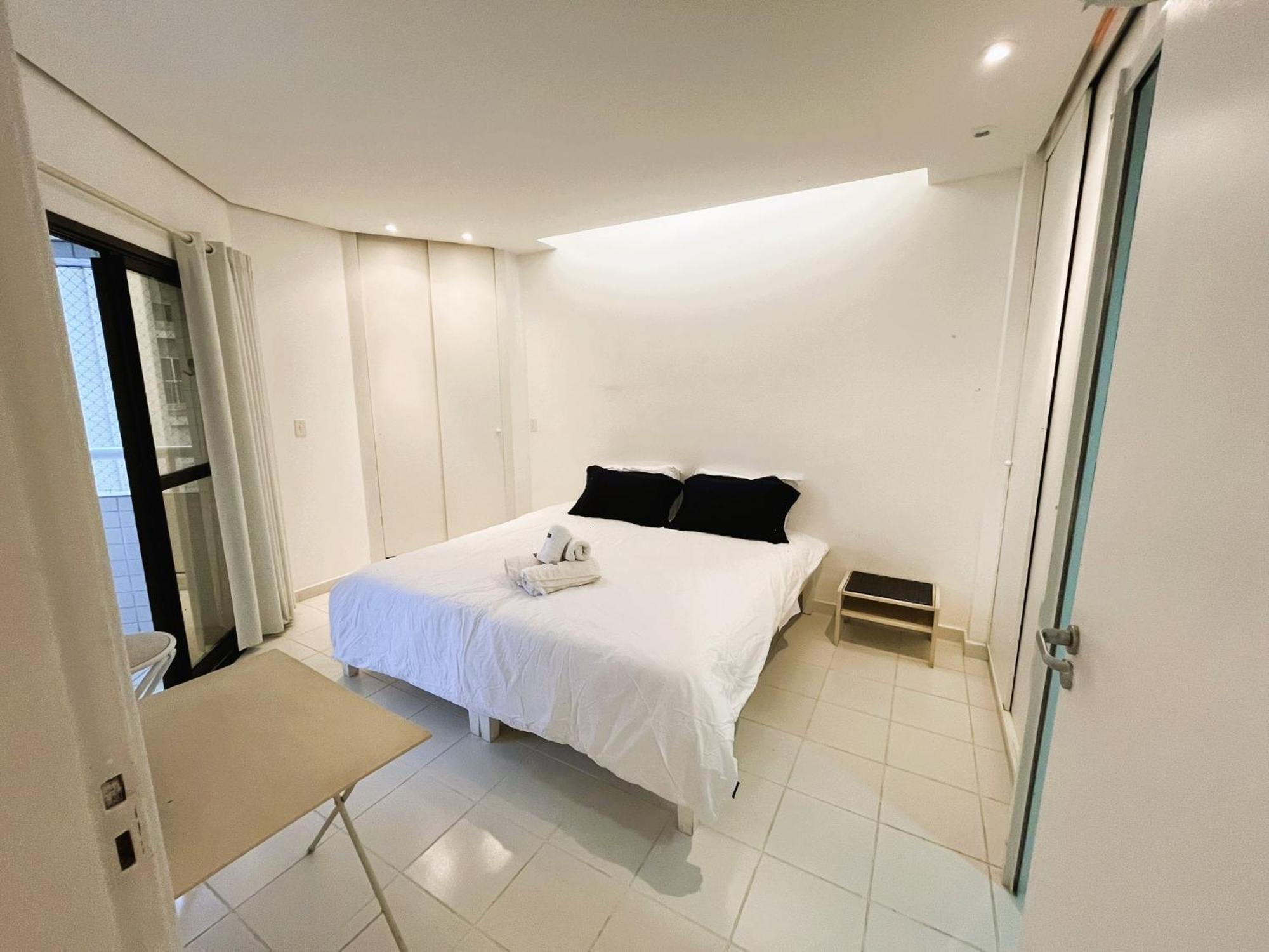 Apartamento Flat Em Frente Ao Mar Com Piscina Varanda E Ac