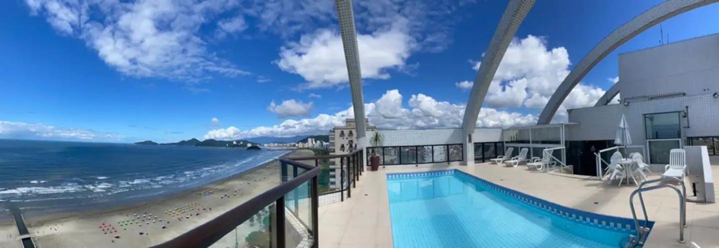 Flat Em Frente Ao Mar Com Piscina Varanda E Ac *